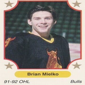 Brian Mielko - 1991 7th Inning Sketch "Tomorrow's Stars Today" Hockey Card